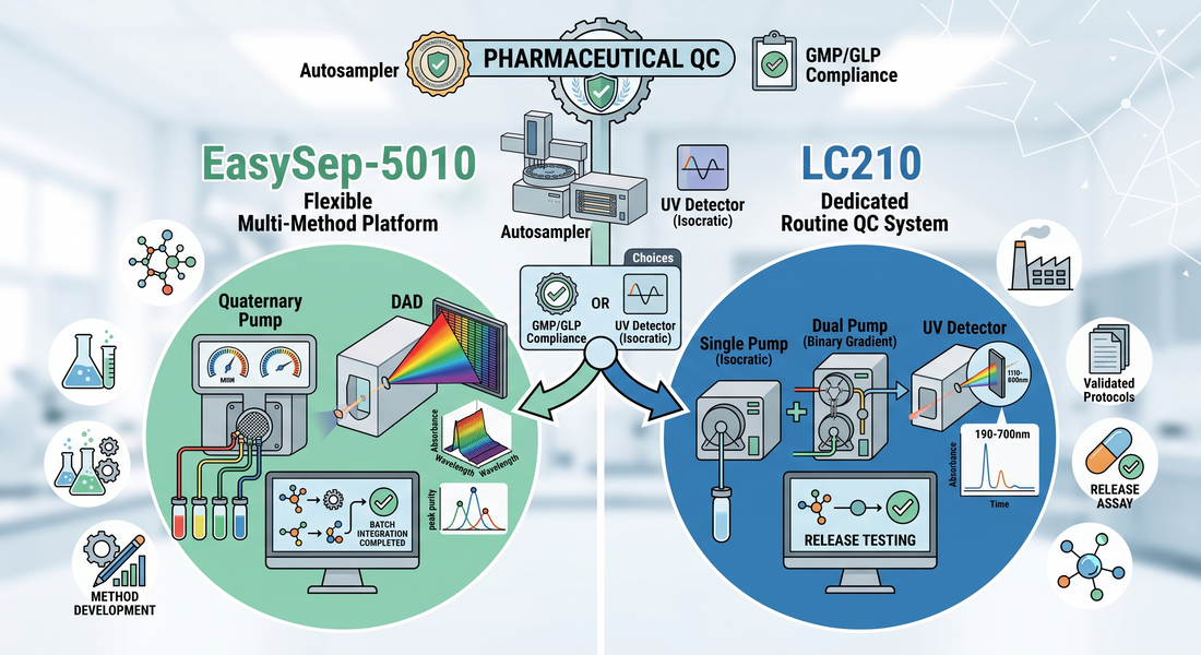 EasySep-5010 vs LC210: Choosing the Right HPLC System for Your QC Lab