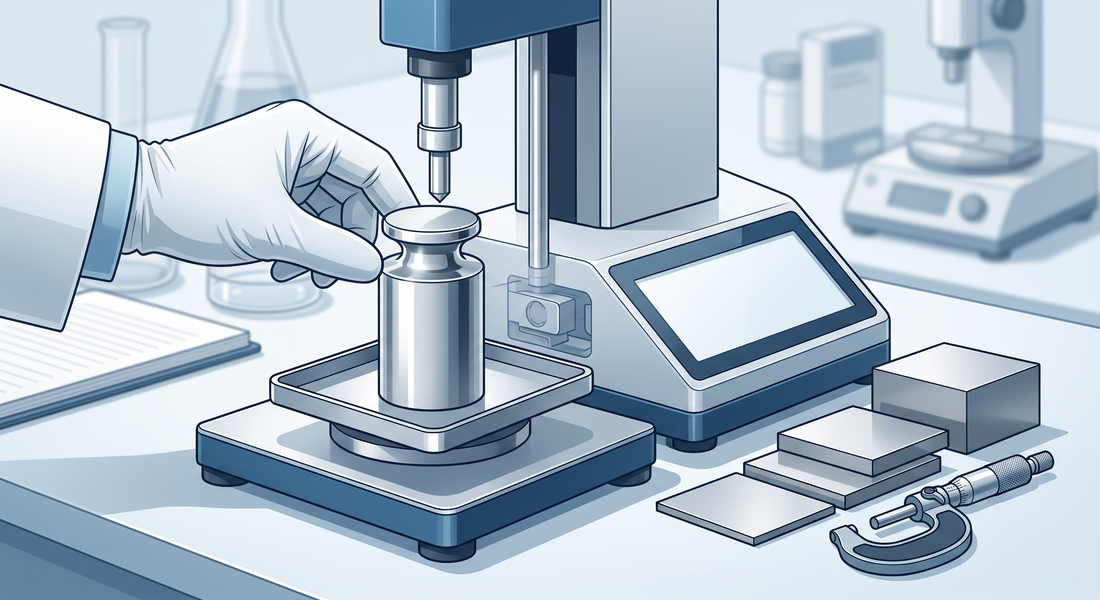 How to Calibrate a Tablet Hardness Tester: Force Verification With Certified Weights and Gauge Blocks