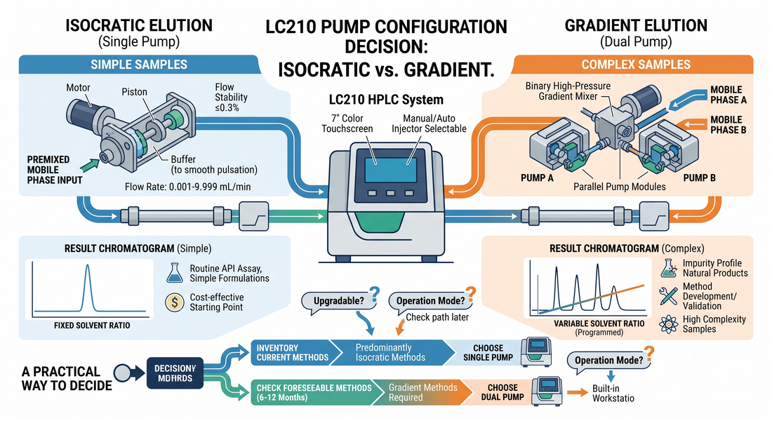 Single-Pump Isocratic or Dual-Pump Gradient? An HPLC Pump Configuration Guide for Small and Mid-Sized Labs