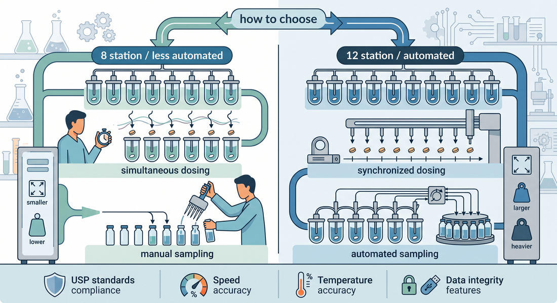 RCZ-8N vs RCZ-12A: Which Dissolution Tester Fits Your Throughput?