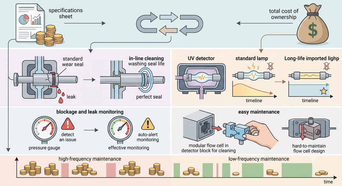 Lowering HPLC Maintenance Costs: What Self-Cleaning Plunger Design and Deuterium Lamp Life Mean for Total Cost of Ownership